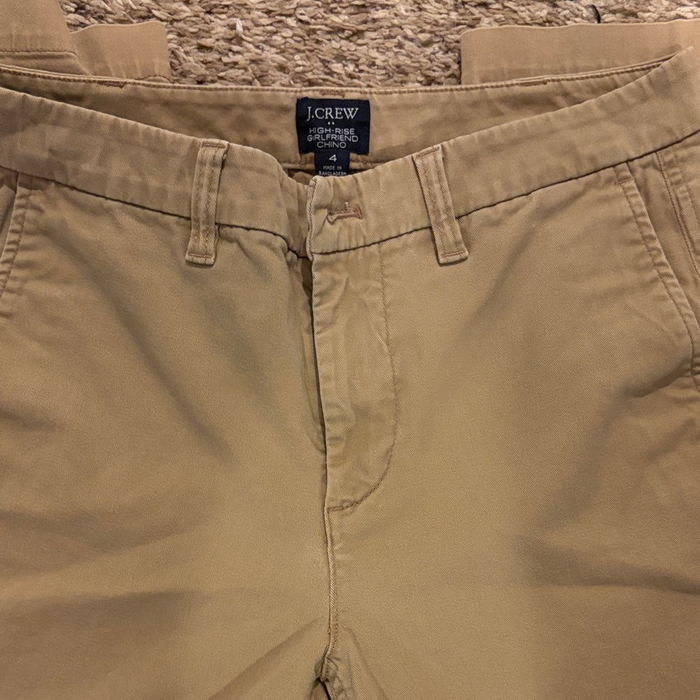 J. Crew High-Rise Girlfriend Chino Pants